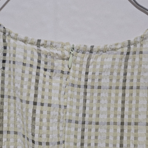 Cider Checked Patterned Ruched Midi Dress - Picture 8 of 10